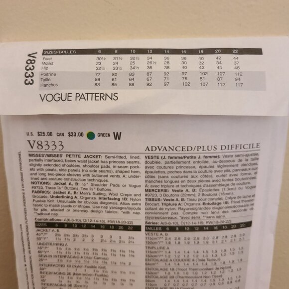 Vintage Vogue Claire Shaeffer Custom Couture Patterns Sz 12-16 - Three - Picture 4 of 11